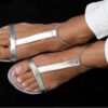 Sandalo Metallic argento