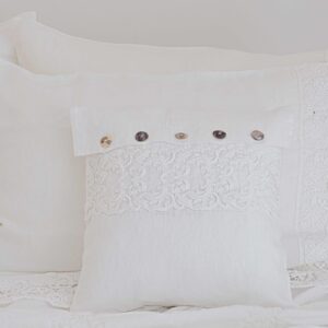 Pillowcase 40x40 Farnese Lace - Arte Pura