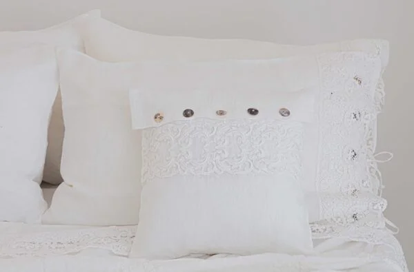 Pillowcase 40x40 Farnese Lace - Arte Pura