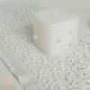 Candela artigianale cubo e perle ARTE PURA