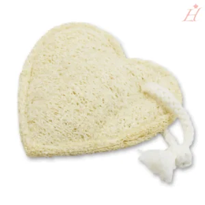 Natural sponge in the shape of a heart