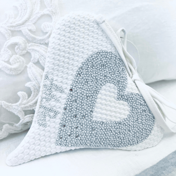 Small decoration heart with Swarovsky