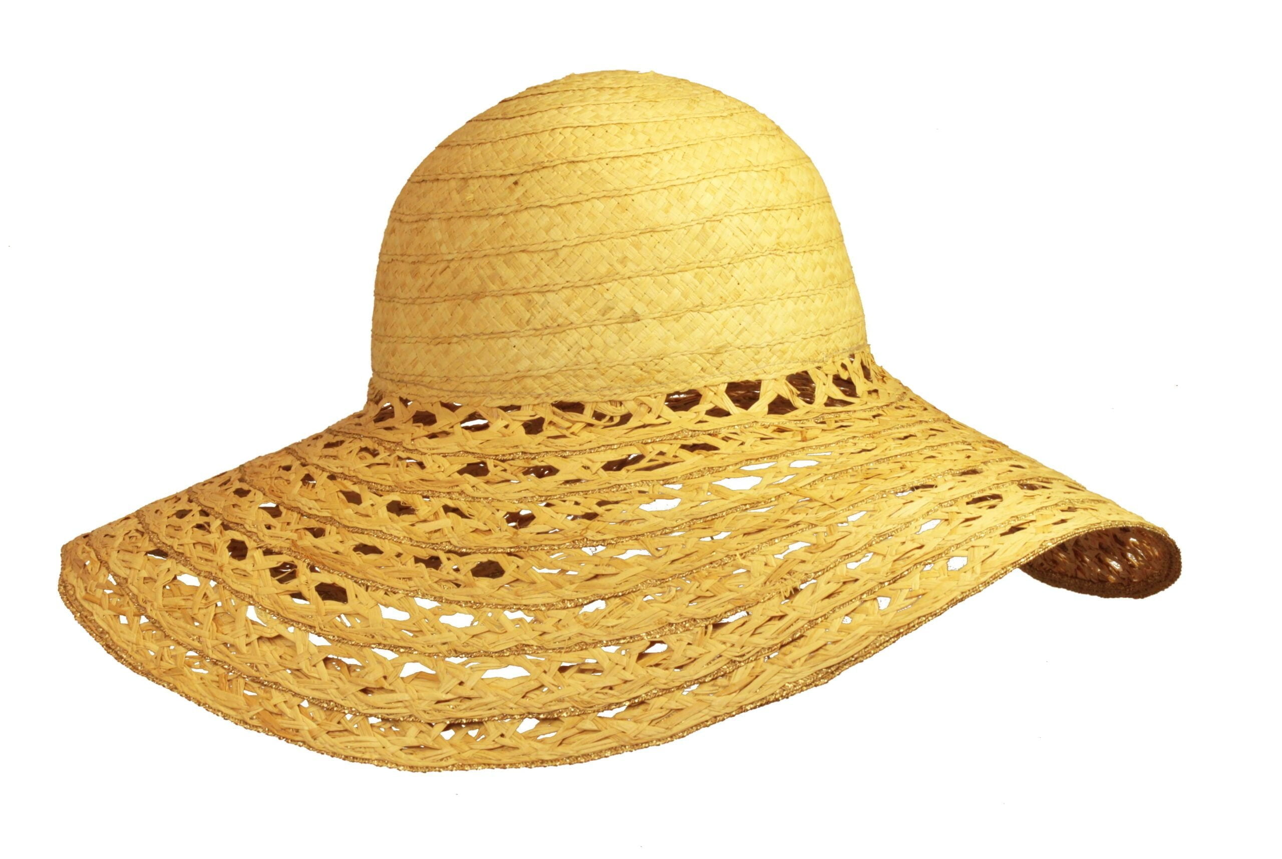 Women's hat made of perforated raffia braid - Lighthouse