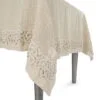 Tovaglia 140x200cm in lino con pizzo “Poema” - immagine 2