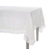 Tovaglia 140x200cm in lino con pizzo "Uncinetto"