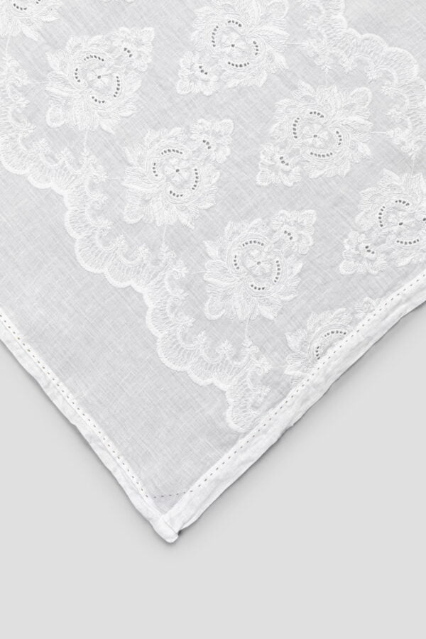 Runner decoro 60x220cm in lino con ricamo Gotico - immagine 6