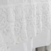 Tovaglia 200x200cm in lino con pizzo "Uncinetto" - immagine 4