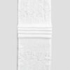 Runner 40x160cm in lino con pizzo gocce e cristalli