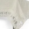Tovaglia 130x220cm in lino con pizzo “Farnese” - immagine 3
