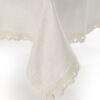 Tovaglia 110x110cm in lino con pizzo “Armonia” - immagine 3