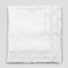 Tovaglia 110x110cm in lino con pizzo "Tulle" - immagine 2