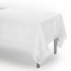Tovaglia 150x150cm in lino con pizzo "Uncinetto"