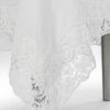 Tovaglia 150x150cm in lino con pizzo "Uncinetto" - immagine 5