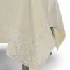 Tovaglia 180x320cm in lino con pizzo “Farnese” - immagine 2