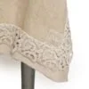 Tovaglia 180x320cm in lino con pizzo "Poema" - immagine 2