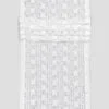Runner 45x160cm in lino con pizzo "Uncinetto" - immagine 2