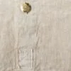 Federa in lino pesante con bottoni 80x80 - immagine 6