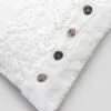Federa decoro 40x40 in lino pesante con pizzo Farnese - immagine 4