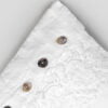 Federa decoro 40x40 in lino pesante con pizzo Farnese - immagine 5