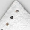 Federa decoro 40x40 in lino pesante con pizzo Farnese - immagine 5