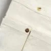 Completo matrimoniale in lino pesante con bottoni agoya - immagine 4