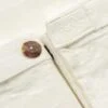 Completo matrimoniale in lino pesante con bottoni agoya - immagine 5