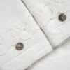 Set letto matrimoniale in lino leggero pizzo Armonia - immagine 4