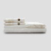 Set letto matrimoniale in lino leggero pizzo Elegante - immagine 2