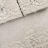 Set matrimoniale in lino leggero con pizzo Farnese - immagine 5