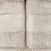 Completo matrimoniale in lino leggero con applicazione e balze - immagine 4