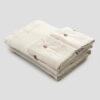 Set matrimoniale in lino leggero color beige