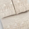 Set matrimoniale in lino leggero beige rosato con pizzo Nappine - immagine 4