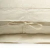 Federa decoro in lino pesante con laccetti - immagine 5