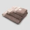 Set bagno viso, ospite e telo in spugna con pizzo Armonia - immagine 3