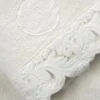 Set bagno viso, ospite e telo in spugna con pizzo Armonia - immagine 9