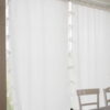 Tenda in garza e lino leggero con fiocchi - immagine 8