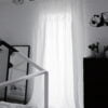 Tenda in lino leggero con nervature