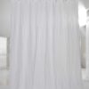 Tenda in lino leggero e organza con cuciture in rilievo