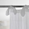 Tenda in lino leggero e organza con cuciture in rilievo - immagine 2