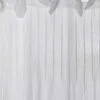 Tenda in lino leggero e organza con cuciture in rilievo - immagine 3