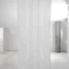 Tenda in lino leggero e organza ricamata - immagine 2