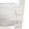 Fascia decorativa in lino e organza per sedia e tenda - immagine 4