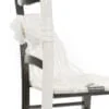 Fascia decorativa in lino e organza per sedia e tenda - immagine 2