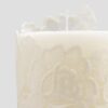 Candela a cilindro con pizzo Rose - immagine 4