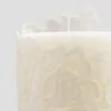 Candela a cilindro con pizzo Rose - immagine 4