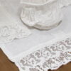 Tovaglietta in lino pesante con pizzo Tulle - immagine 4