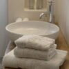 Telo bagno in spugna con pizzo Elegante - immagine 3