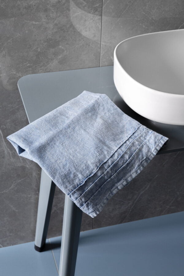Heavy linen face towel