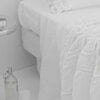 Federa decoro 40x40 in lino pesante con pizzo Farnese - immagine 7