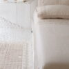 Set matrimoniale in lino leggero beige rosato con pizzo Nappine - immagine 7